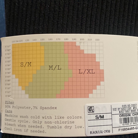 NWT still in package. One is ribbed, both are fleece lined. Selling both for $10 - Picture 2 of 2